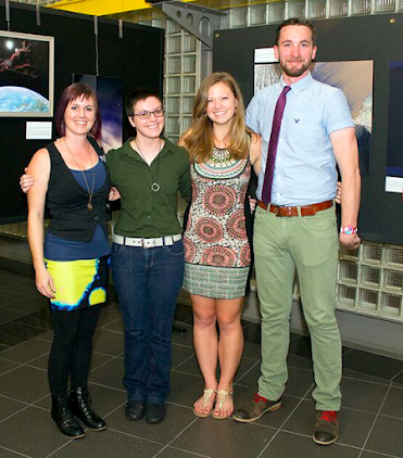 The Art of Planetary Science's 2015 lead team (left to right): Jamie Molaro, Hannah Tanquary, Sarah Peacock, James Keane