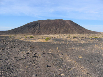 Day 5. On the way home, we stopped at Amboy Crater, an extinct cinder cone in the Mojave Desert.