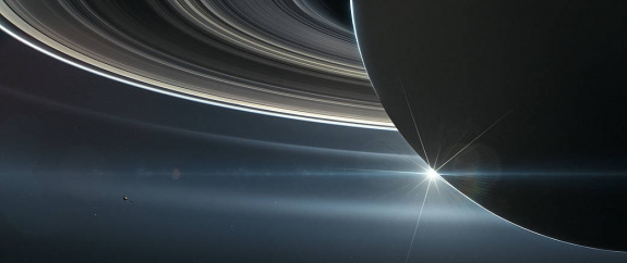 A View of the Rings of Saturn