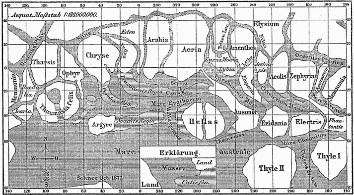 Schiaparelli map