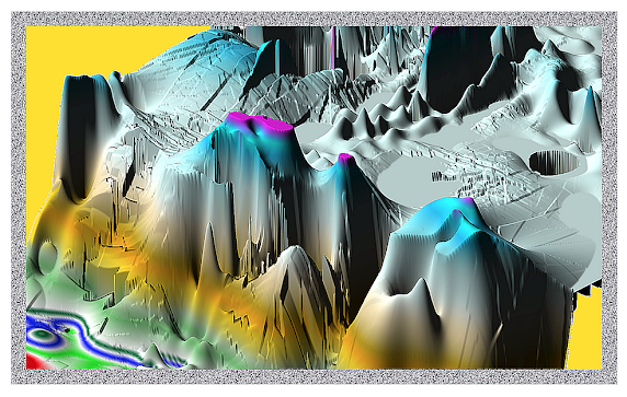 First Place, Data Art Category, 3D map of photon interaction