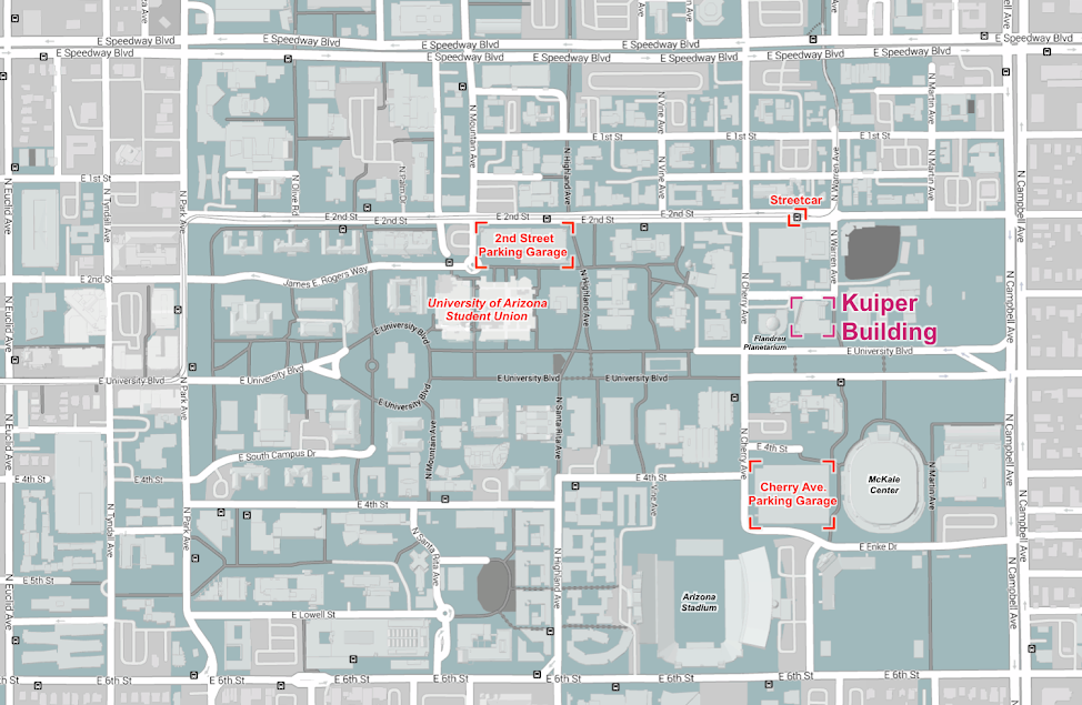 Map of The Art of Planetary Science location and surrounding areas.