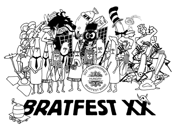 Mixed characters of Bratfest