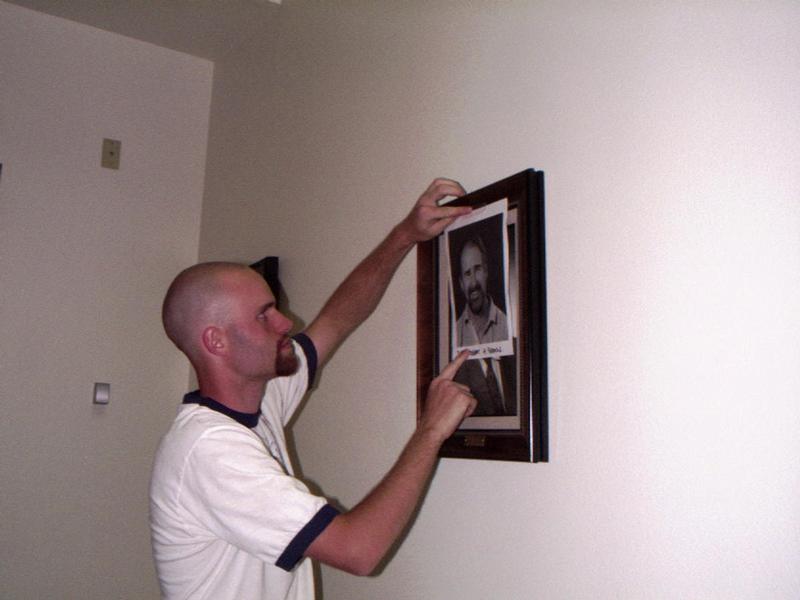 Photos of the past directors of Steward Observatory were replaced with images of the new vice director.