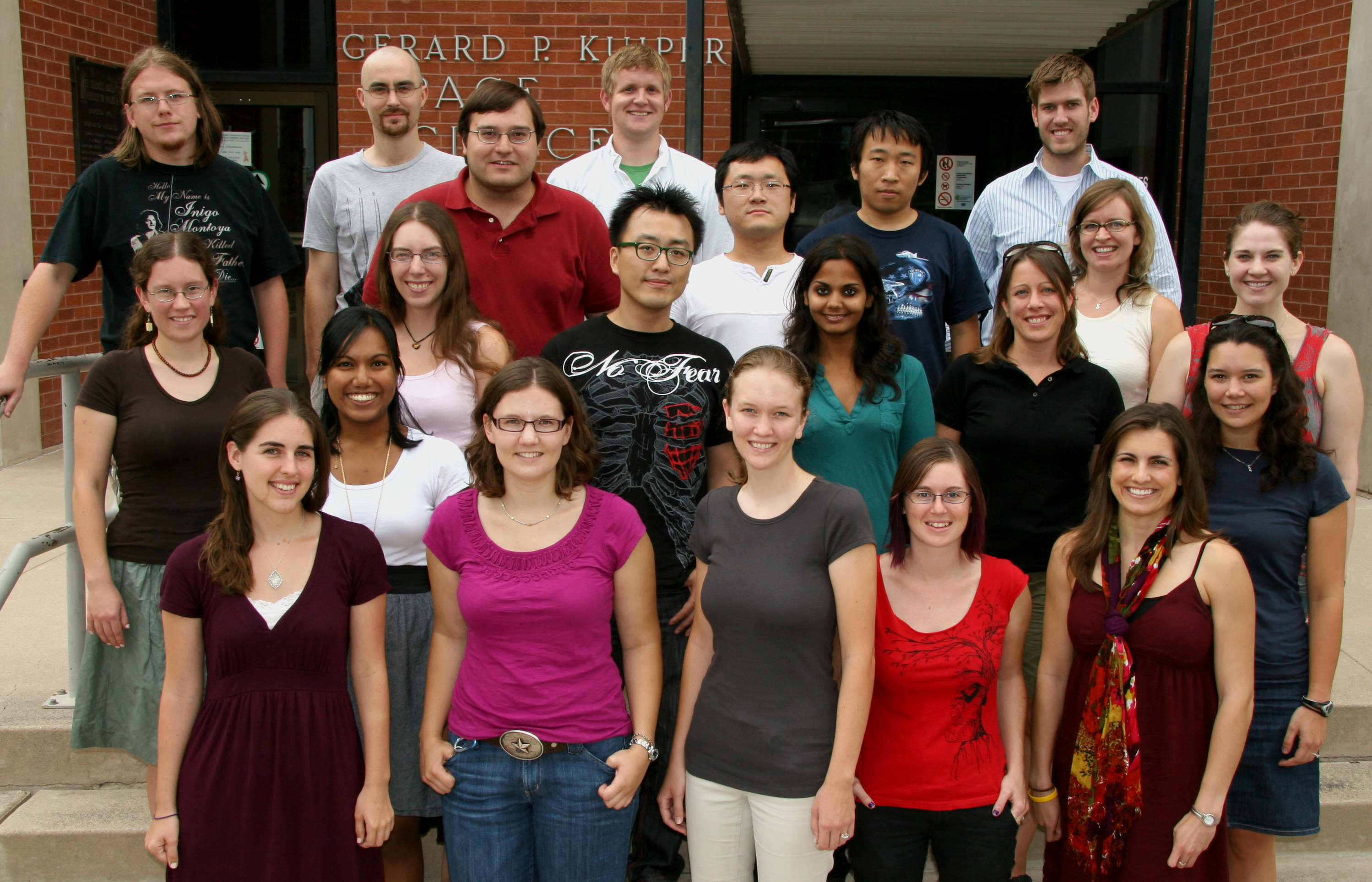 The LPL graduate students, August 2010.