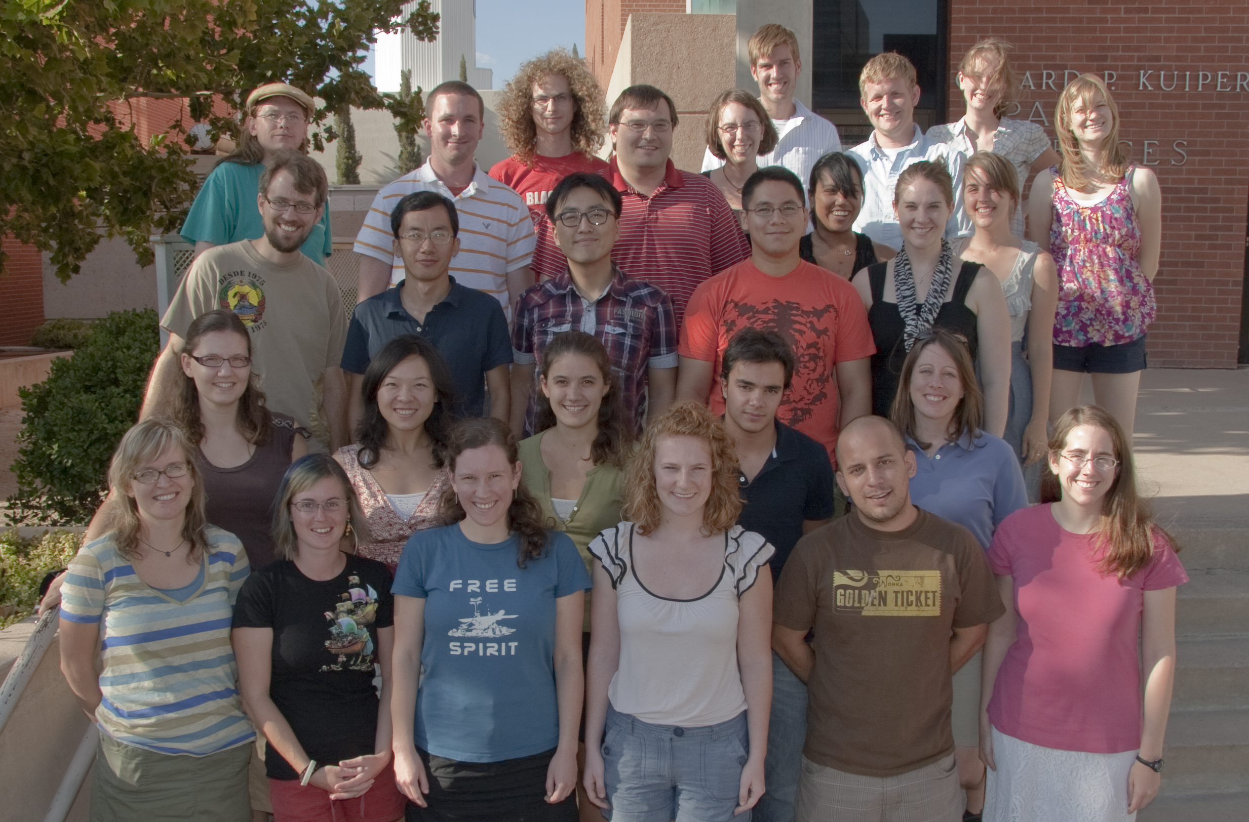 The LPL graduate students, September 2011.