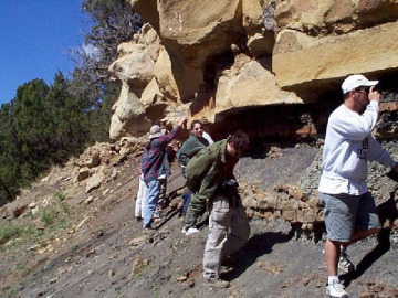 Then we stopped at our first K/T outcrop of the day.