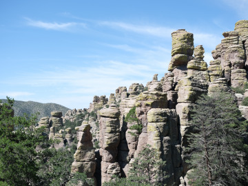 Iconic image of rock spires seen in Chiricahua park. Image by Harry Tang