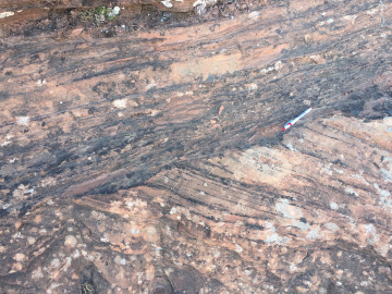 Crossbedding in sandstone