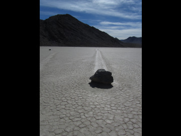 Sliding stones in Death Valley!