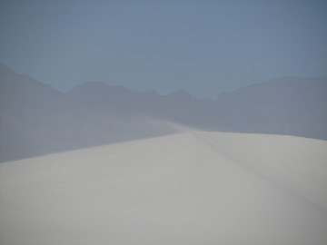 Saltation at White Sands