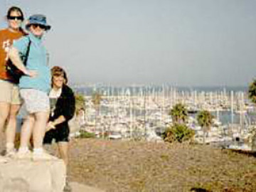 Overlooking historically troubled Santa Barbara Harbor.