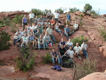 Day 4. Group picture outside Upheaval Dome.