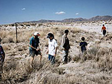 Coming out of the Chiricahuas, we passed through Willcox Playa and investigated the putative clay dunes there.