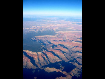 Those of us on the left side of the plane had great views of the Grand Canyon and the Cascade Range during the flight to Portland via Salt Lake City.