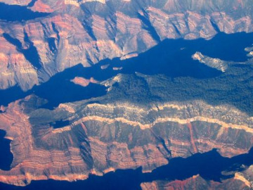 Those of us on the left side of the plane had great views of the Grand Canyon and the Cascade Range during the flight to Portland via Salt Lake City.