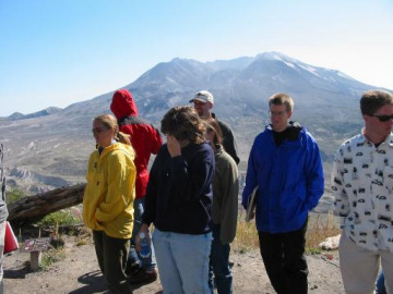 Overview of the remains of Mt. St. Helens.