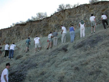 After our stop at Gingko State Park, we stopped at some lava and lake sediments nearby.