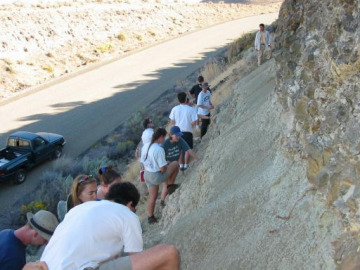 Looking at lava and lake sediments.