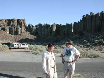 Matt Tiscareno (Matt the Third in this sequence) told us about the hydrodynamics of forming channelled scabland by wave-vortex scouring. We stayed the night in Moses Lake.