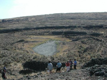 Moving along to Amphitheater Crater, Devon and Windy discussed the ring dykes there.