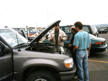 While Jay and Dave discussed directions to the Park, Doug hooked up his CB radio.