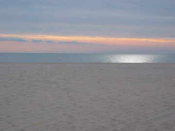 Day 2. Sunrise from our campsite along the Gulf of California