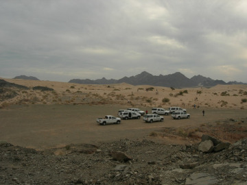 Exploring the dune field ... 