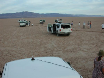 We went to Red Lake Playa where Jani talked about playas and Joe talked about giant dessication polygons.