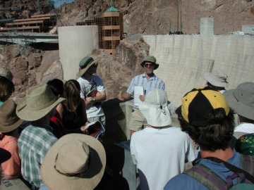 Erich told us about the history of Hoover Dam.