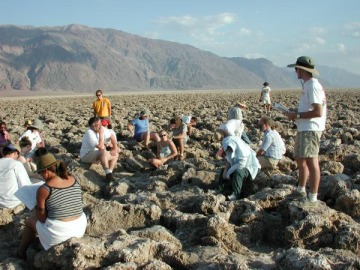 This uncomfortable and surreal terrain was the last place in Death Valley to dry up and is now filled with evaporite deposits.