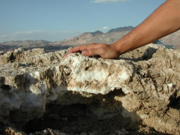 This uncomfortable and surreal terrain was the last place in Death Valley to dry up and is now filled with evaporite deposits.