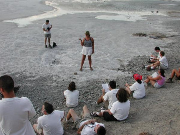 Back to Badwater, where Rachel discussed Salt Weathering and Ross stranded us for three hours.