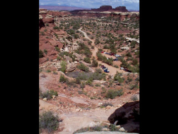 This is a view from near the top of the Elephant Hill ascent.