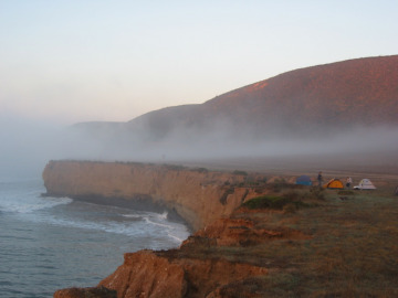 Day 5. A nice layer of fog greeted us when we awoke, but quickly burned off.