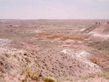 The striking colors of the aptly named Painted Desert.