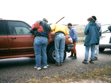 Of course, no field trip would be complete without some van trouble. Fortunately, there was only a funny smell that turned out to be nothing.