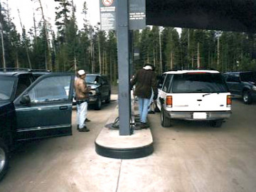 People getting gas.