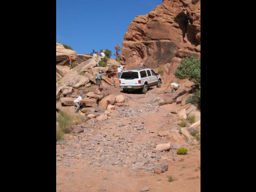 SOB Hill. Unfortunately, our attempt to scale it ultimately failed with one of our vehicles. This prevented us from seeing the confluence of the Green and Colorado Rivers.
