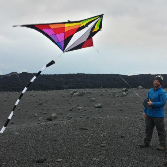 On a good day, lauching the kite was a breeze.