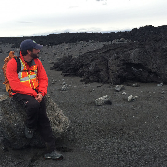 The lava flow margins include numerous lobes that have responded to subtle topographic influences during their emplacement. Understanding the relationships between substrate characteristics and lava flow emplacement was an important part of the scientific investigation.