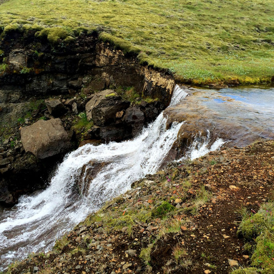 Waterfall on route to Laki.