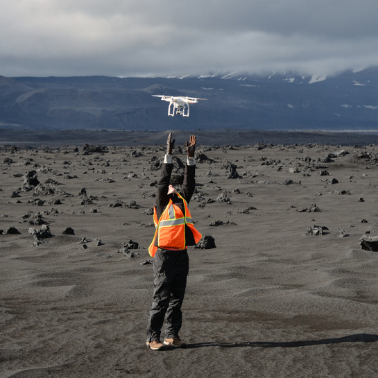 Hand-catching the UAVs as they landed turned out to be a very effective way of ensuring safe landings on irregular terrain, but requires close teamwork between the pilot and the catcher.