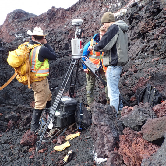 For the LiDAR team, no lava channel is too tight to survey at millimeter-scale precision and detail.