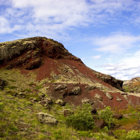 Rauðhólar scenery.