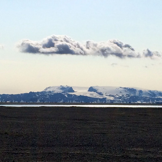 The new lava flow at Holuhraun is located near Kverkfjöll which is subglcial volcano shown here.