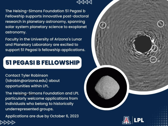 51 Pegasi b Fellowship Announcement