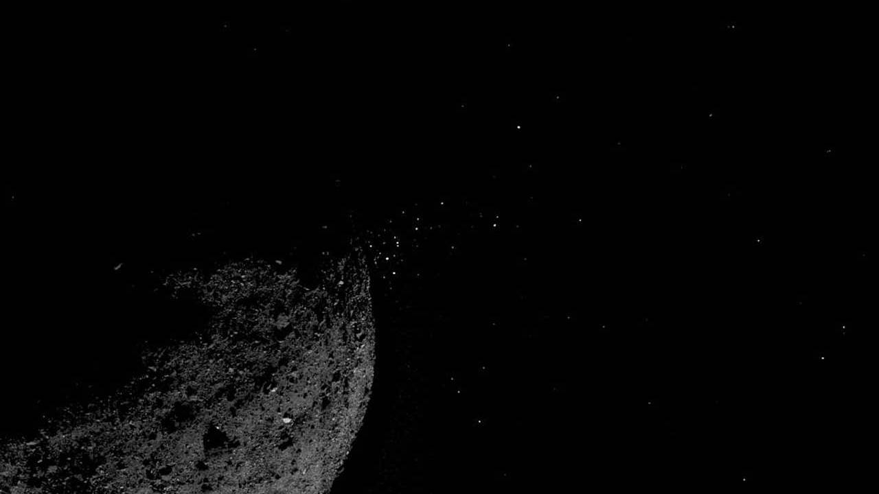 Bennu Particle Eject