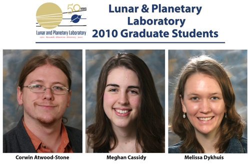 Lunar & Planetary Laboratory 2010 Graduate Students