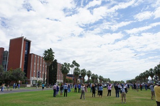 Wide view of the crowd that joined the event.